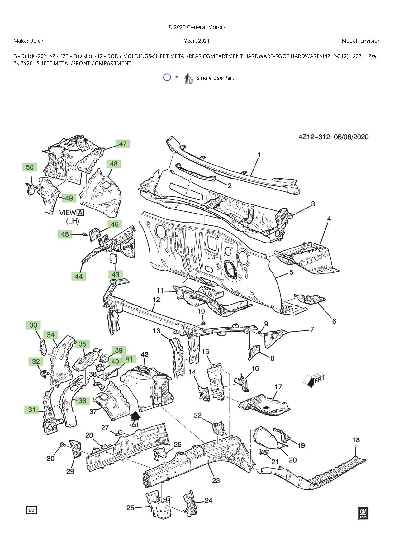 2017-2024 FRONT EXTENSION BRACKET OEM 84149975 84149976  NEW